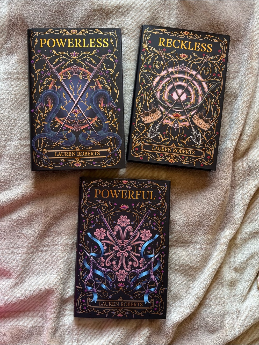 SIGNED Powerless, Reckless & Powerful by Lauren Roberts FAIRYLOOT EDITION